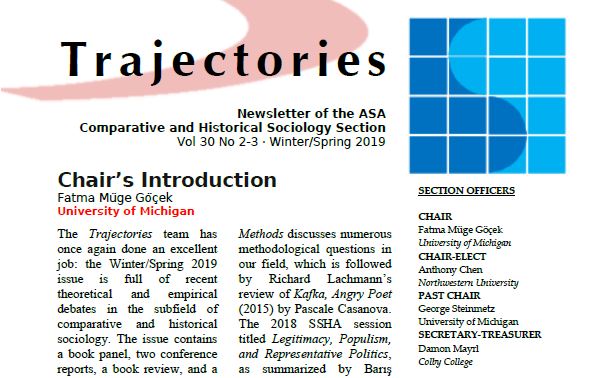 Trajectories (Winter-Spring 2019)